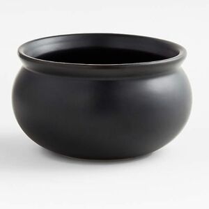 Crate&Barrel Small Cauldron Ceramic Halloween Bowl